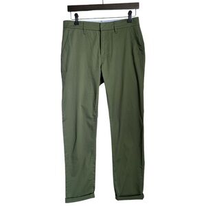 JCrew Women's Green Pants Size 26T Slim Boyfriend Chino Green Khaki J.Crew